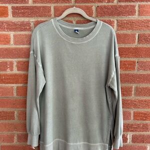 Old Navy Women's Green Tunic length Sweatshirt